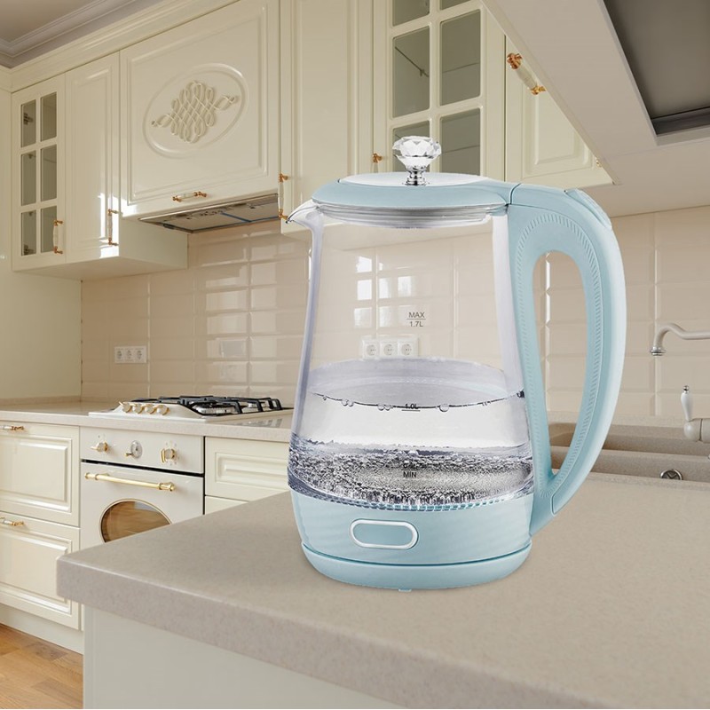 Maestro MR-052-BLUE Electric glass kettle, blue 1.7 L Maestro MR-052-BLUE Electric glass kettle, blue 1.7 L