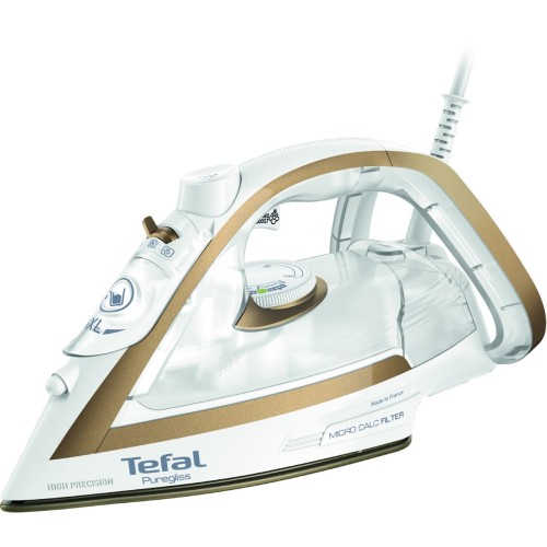 Tefal Puregliss FV8042 Dry & Steam iron Durilium AirGlide Autoclean soleplate 3000 W Bronze, White Tefal Puregliss FV8042 Dry & Steam iron Durilium AirGlide Autoclean soleplate 3000 W Bronze, White