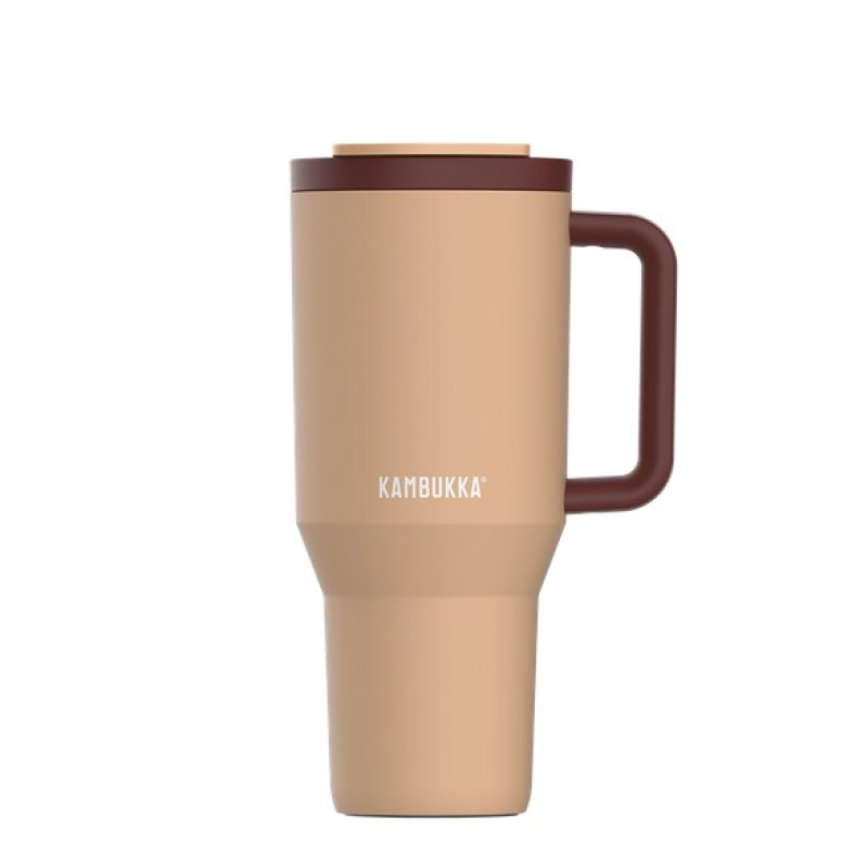 Thermal mug with telescopic straw Kambukka Rio Tumbler 950ml Almond Dream Thermal mug with telescopic straw Kambukka Rio Tumbler 950ml Almond Dream
