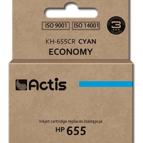 Actis KH-655CR ink (replacement for HP 655 CZ110AE; Standard; 12 ml; cyan) Actis KH-655CR ink (replacement for HP 655 CZ110AE; Standard; 12 ml; cyan)