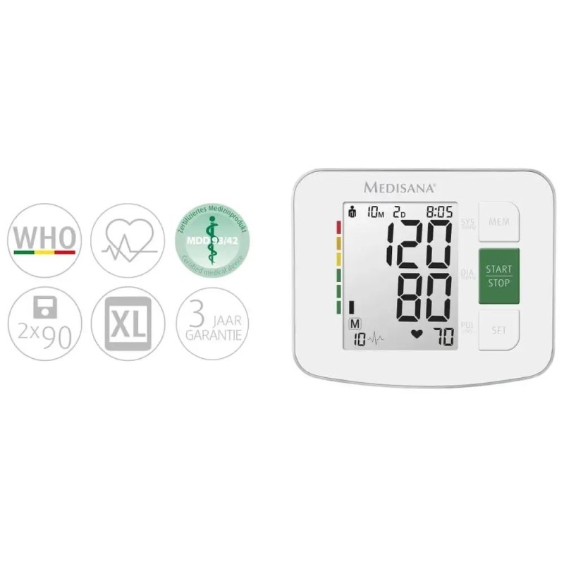 Medisana BU 565 upper arm blood pressure monitor (white) Medisana BU 565 upper arm blood pressure monitor (white)