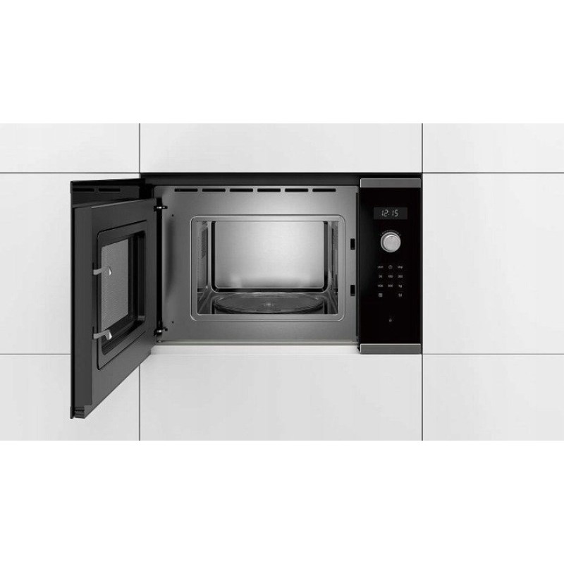 Bosch Serie 6 BFL524MS0 microwave Black, Stainless steel Solo microwave Built-in 20 L 800 W Bosch Serie 6 BFL524MS0 microwave Black, Stainless steel Solo microwave Built-in 20 L 800 W