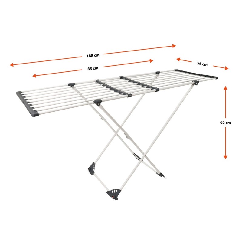 PROMIS Clothes dryer CORTONA, telescopic, extendable PROMIS Clothes dryer CORTONA, telescopic, extendable