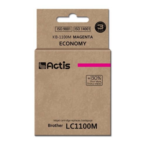 Actis KB-1100M Ink Cartridge (replacement for Brother LC1100M/980M; Standard; 19 ml; Magenta) Actis KB-1100M Ink Cartridge (replacement for Brother LC1100M/980M; Standard; 19 ml; Magenta)