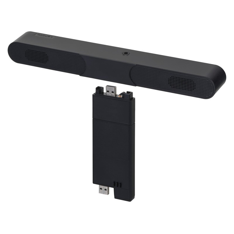 Lenovo 4XD1J05151 soundbar speaker Black 2.0 channels 4 W Lenovo 4XD1J05151 soundbar speaker Black 2.0 channels 4 W