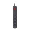 Activejet black power strip with cord ACJ COMBO 5G 1,5M/BEZP.AUTO/CZ