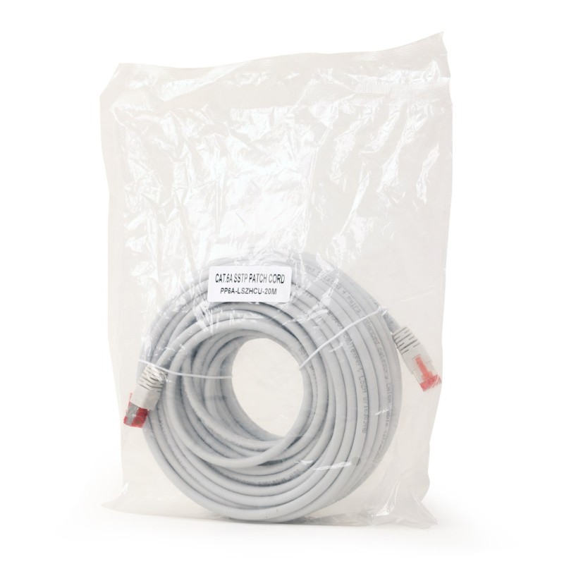 Gembird PP6A-LSZHCU-20M networking cable Grey Cat6a S/FTP (S-STP) Gembird PP6A-LSZHCU-20M networking cable Grey Cat6a S/FTP (S-STP)
