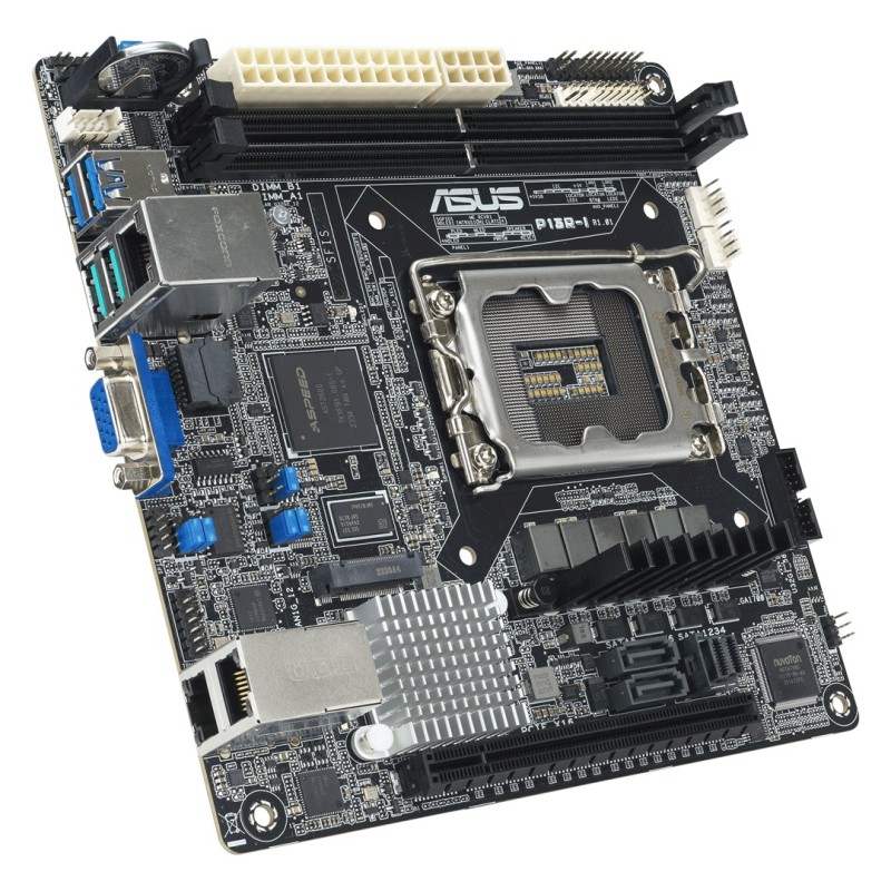 Płyta główna Asus P13R-I 1x LGA1700 Intel Xeon E-24XX C262 (2xDIMM, 6x SATA, 1xM.2, 2x1GbE, ASMB11-iKVM, miniITX) Płyta główna Asus P13R-I 1x LGA1700 Intel Xeon E-24XX C262 (2xDIMM, 6x SATA, 1xM.2, 2x1GbE, ASMB11-iKVM, miniITX)