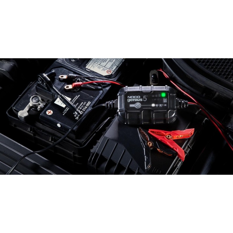 NOCO GENIUS5 5A Battery charger for 6V/12V batteries with maintenance and desulphurisation function NOCO GENIUS5 5A Battery charger for 6V/12V batteries with maintenance and desulphurisation function