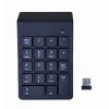 Gembird KPD-W-02 numeric keypad Notebook/PC Bluetooth Black