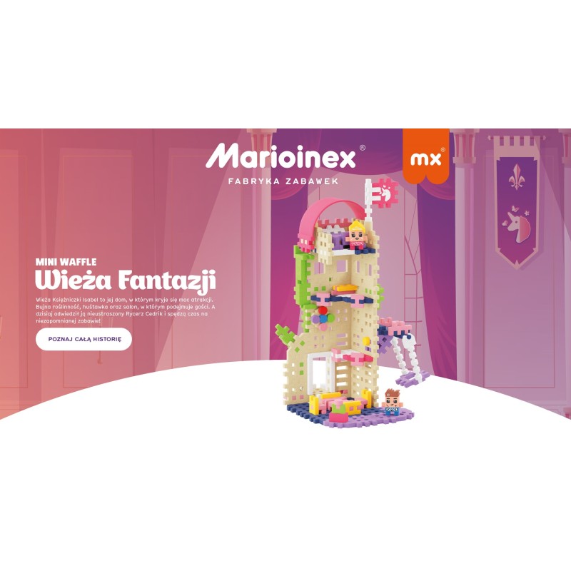 MARIOINEX Mini Waffle Princess Fantasy Tower Building Blocks, 148 pieces MARIOINEX Mini Waffle Princess Fantasy Tower Building Blocks, 148 pieces