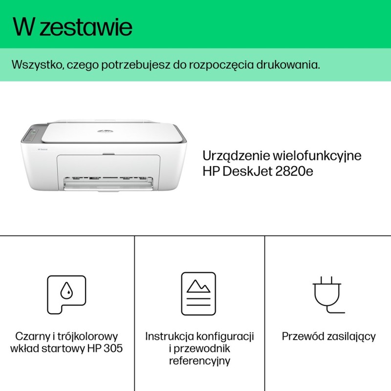 HP DeskJet 2820e All-in-One Printer Thermal inkjet A4 4800 x 1200 DPI 7.5 ppm Wi-Fi HP DeskJet 2820e All-in-One Printer Thermal inkjet A4 4800 x 1200 DPI 7.5 ppm Wi-Fi
