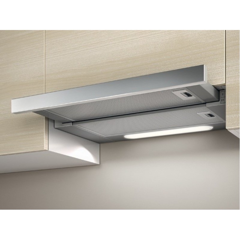 Elica ELITE14 LUX GRIX/A/60 Built-under Silver, Stainless steel 336 m³/h Elica ELITE14 LUX GRIX/A/60 Built-under Silver, Stainless steel 336 m³/h