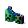 Sako bag pouffe Minecraft green XXL 110 x 90 cm Sako bag pouffe Minecraft green XXL 110 x 90 cm