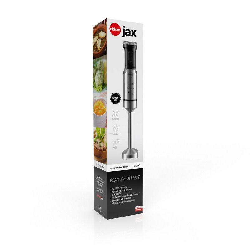 ELDOM Blender JAX, 1000 W, metal tip, speed regulation, turbo ELDOM Blender JAX, 1000 W, metal tip, speed regulation, turbo