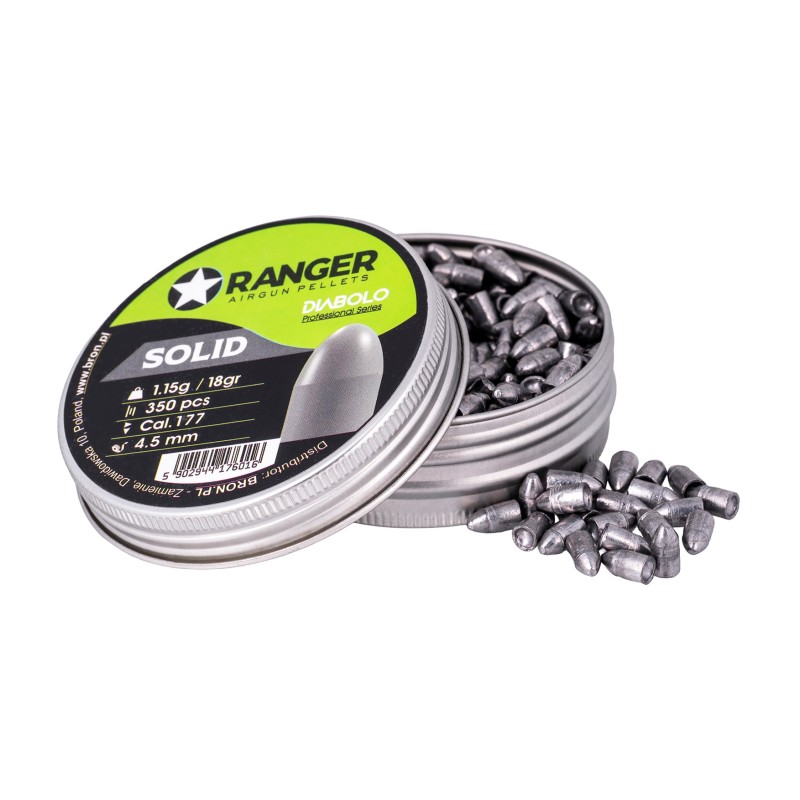 4.5 mm RANGER Diabolo Professional Solid semi-round shot 350 rounds. 1,15 g