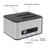 Qoltec 5316 2x HDD / SSD docking station | 2.5 Qoltec 5316 2x HDD / SSD docking station | 2.5