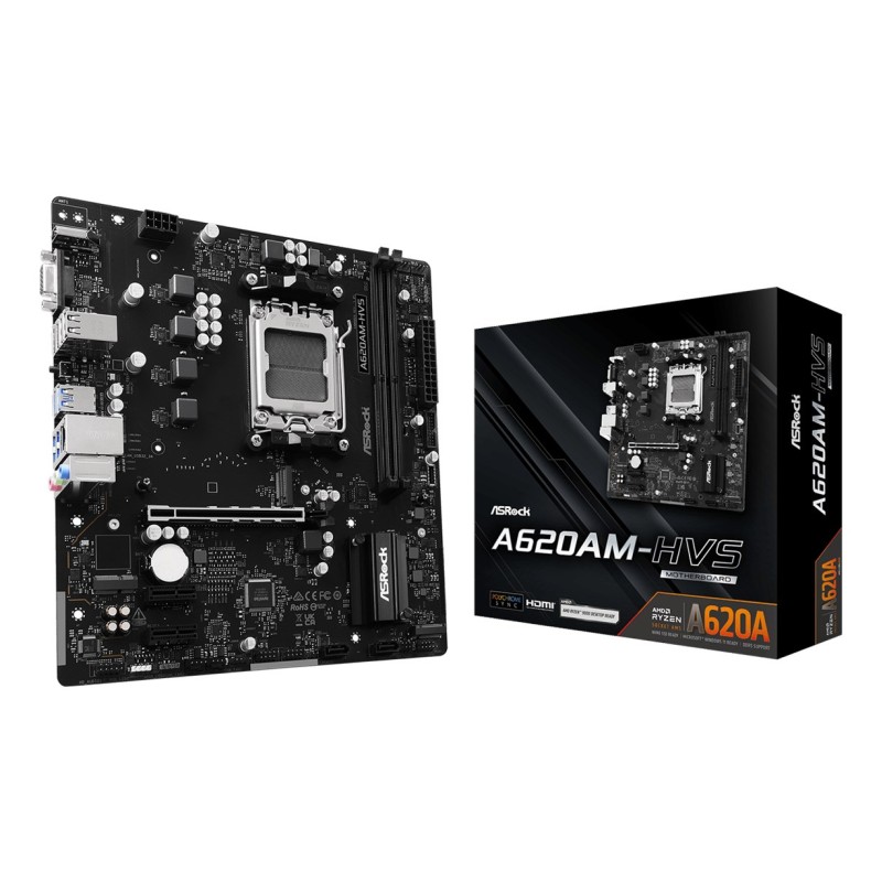 Asrock A620AM-HVS AMD A620A Socket AM5 micro ATX