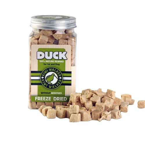 KIWI WALKER Freeze-dried treats Duck - treat for dog and cat - 80g KIWI WALKER Freeze-dried treats Duck - treat for dog and cat - 80g