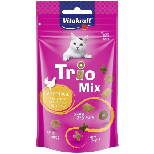 VITAKRAFT Trio Mix Poultry - cat treats - 60g VITAKRAFT Trio Mix Poultry - cat treats - 60g