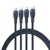 Baseus Flash Series Type C to C+C+C fast charging cable 480 Mbps Blue Baseus Flash Series Type C to C+C+C fast charging cable 480 Mbps Blue