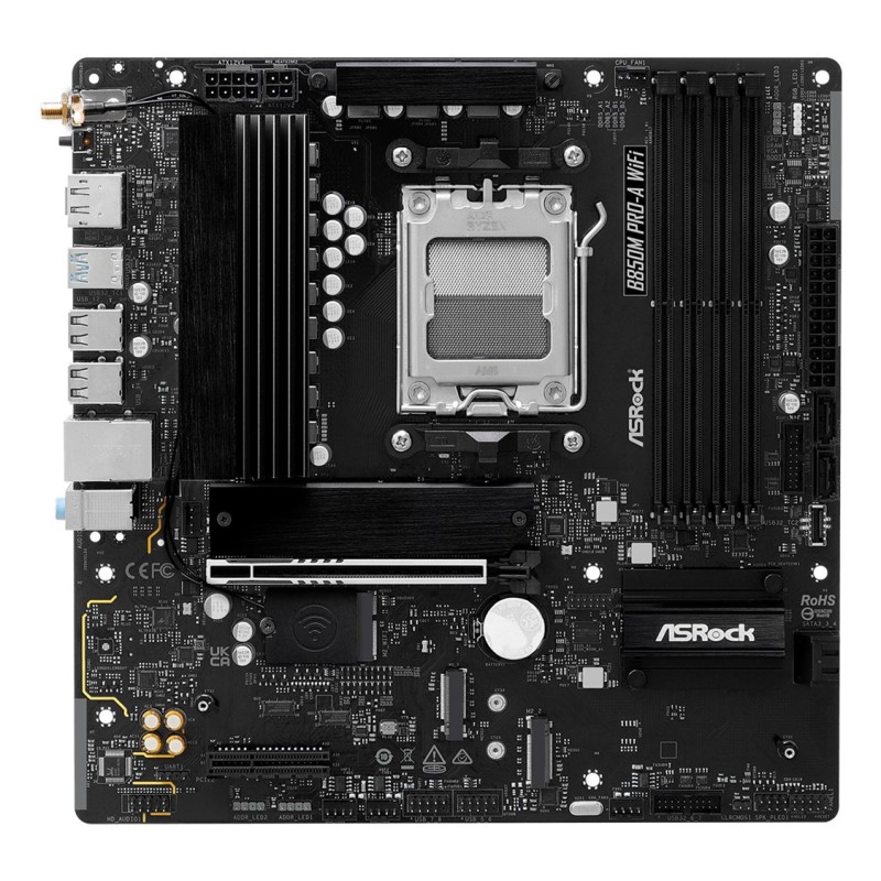 Asrock B850M Pro-A WiFi AMD B850 Socket AM5 micro ATX Asrock B850M Pro-A WiFi AMD B850 Socket AM5 micro ATX