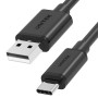 UNITEK KABEL USB USB-A — USB-C 50CM, Y-C481BK BLACK