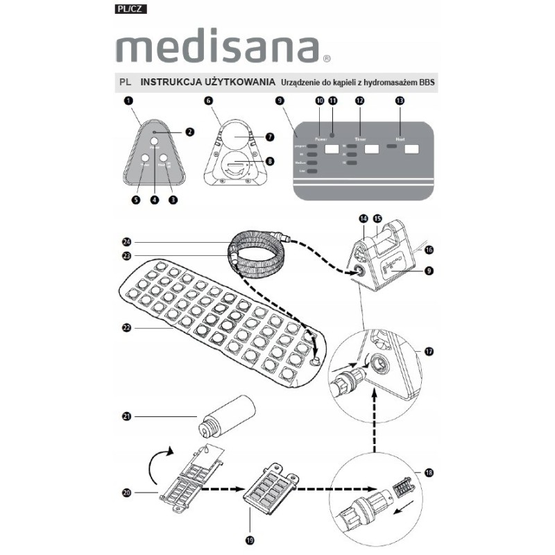 Bubble Bath mat Medisana BBS Bath Spa Bubble Bath mat Medisana BBS Bath Spa