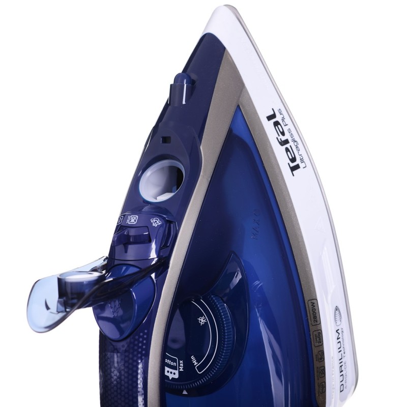 Tefal Ultimate Pure FV6812E0 iron Steam iron 2800 W Blue, Silver Tefal Ultimate Pure FV6812E0 iron Steam iron 2800 W Blue, Silver