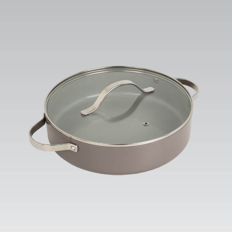 Casserole shallow with lid MAESTRO MR-4009 (MR-4009-28S) 28 cm 3.9 l Grey Casserole shallow with lid MAESTRO MR-4009 (MR-4009-28S) 28 cm 3.9 l Grey