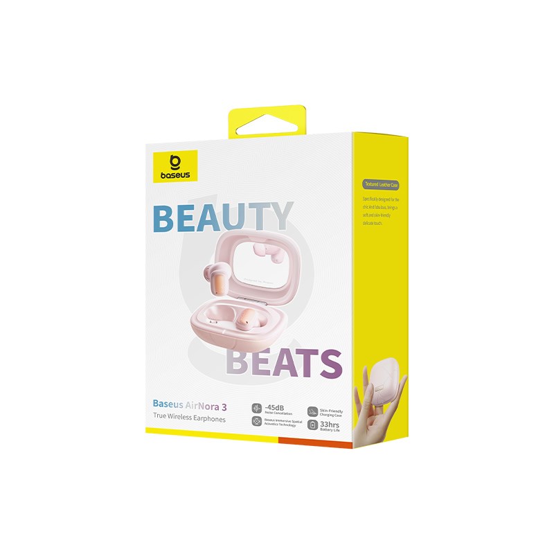 Baseus AirNora 3 Headset True Wireless Stereo (TWS) In-ear Calls/Music Bluetooth Pink Baseus AirNora 3 Headset True Wireless Stereo (TWS) In-ear Calls/Music Bluetooth Pink
