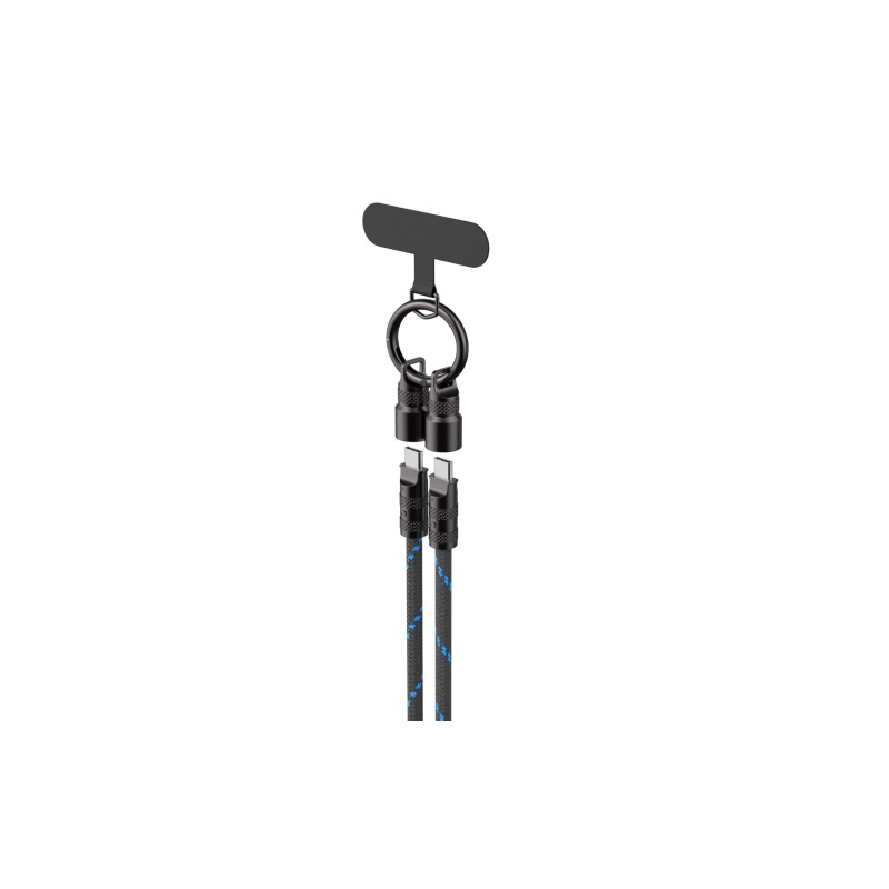 Havit CB6340 - charging cable, 1.2m (black/blue) Havit CB6340 - charging cable, 1.2m (black/blue)