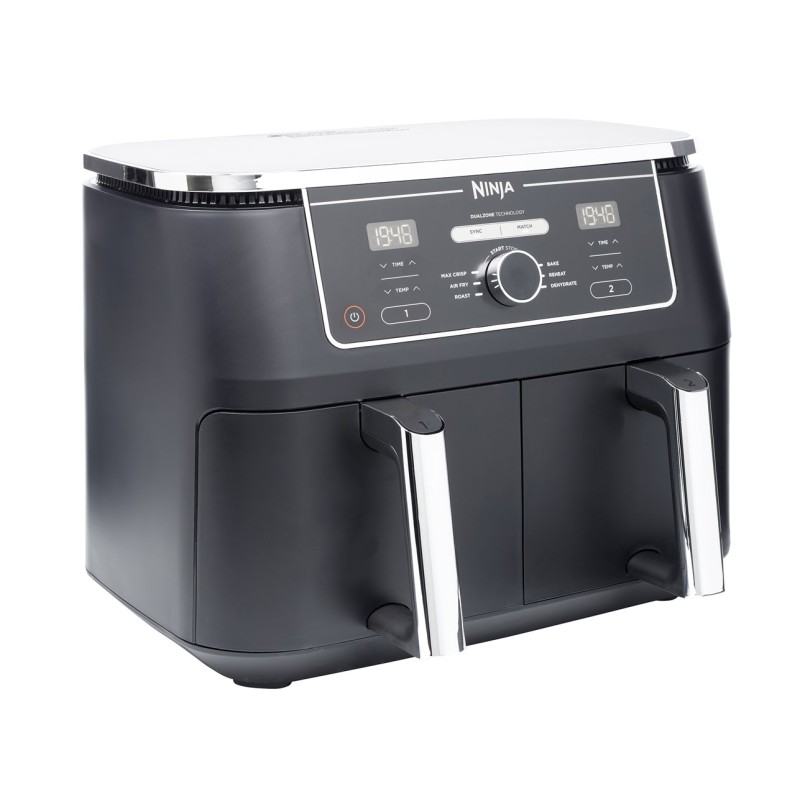 Ninja AF400EU fryer Double 9.5 L Stand-alone 2470 W Hot air fryer Black Ninja AF400EU fryer Double 9.5 L Stand-alone 2470 W Hot air fryer Black