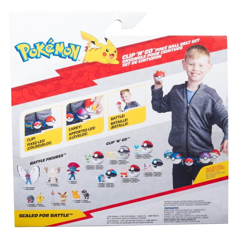 Pokemon W15 Clip ‘n’ Go Poke Ball Belt Set figurine