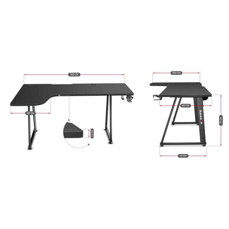 GAMING DESK HUZARO HERO 7.7 GAMING DESK HUZARO HERO 7.7