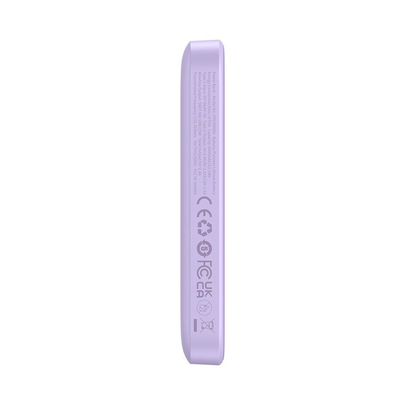 Baseus Magnetic Mini Air P10059002513-00 Lithium polymer power bank 6000 mAh Purple Baseus Magnetic Mini Air P10059002513-00 Lithium polymer power bank 6000 mAh Purple