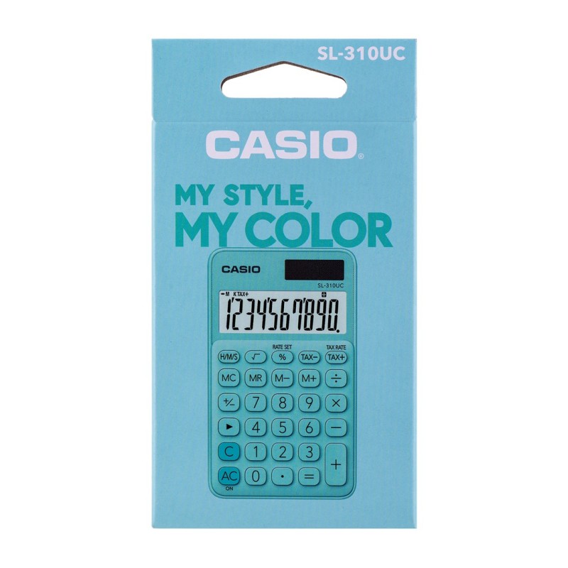 Casio pocket calculator SL-310UC-GN green