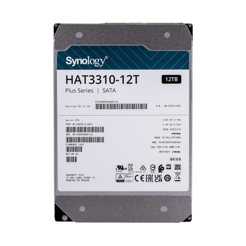 Synology HAT3310-12T internal hard drive 3.5 Synology HAT3310-12T internal hard drive 3.5