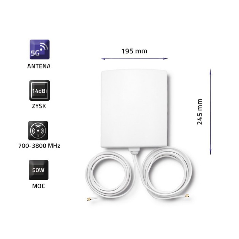 Qoltec 57022 5G Antenna | 14 dBi | Outdoor Qoltec 57022 5G Antenna | 14 dBi | Outdoor