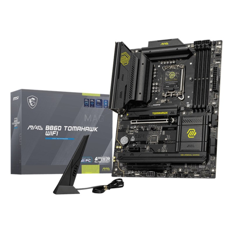 MSI MAG B860 TOMAHAWK WIFI motherboard Intel B860 LGA 1851 (Socket V1) ATX