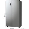 Gorenje NRR9185EAXL side-by-side refrigerator Freestanding 550 L E Silver Gorenje NRR9185EAXL side-by-side refrigerator Freestanding 550 L E Silver