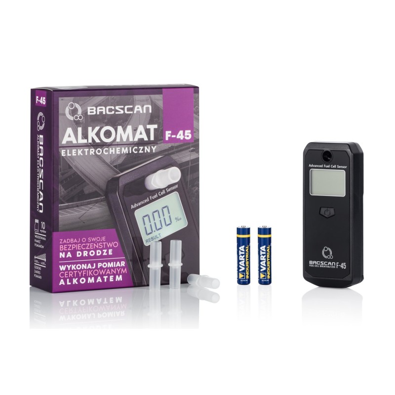 BACscan F-45 alcohol tester 0 - 4% Black BACscan F-45 alcohol tester 0 - 4% Black