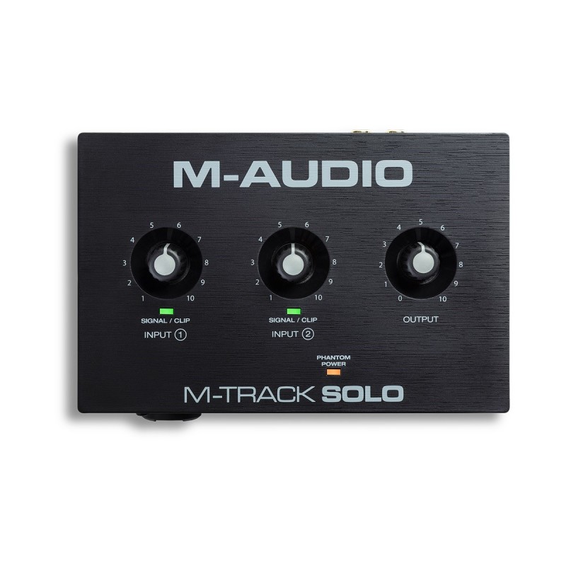 M-AUDIO M-Track Solo USB Audio interface Crystal preamplifier 16 bit 48 kHz Black M-AUDIO M-Track Solo USB Audio interface Crystal preamplifier 16 bit 48 kHz Black