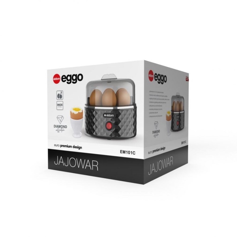EM101C ELDOM Egg cooker EGGO, 1-7 eggs, 380 W, adjustable cooking hardness EM101C ELDOM Egg cooker EGGO, 1-7 eggs, 380 W, adjustable cooking hardness