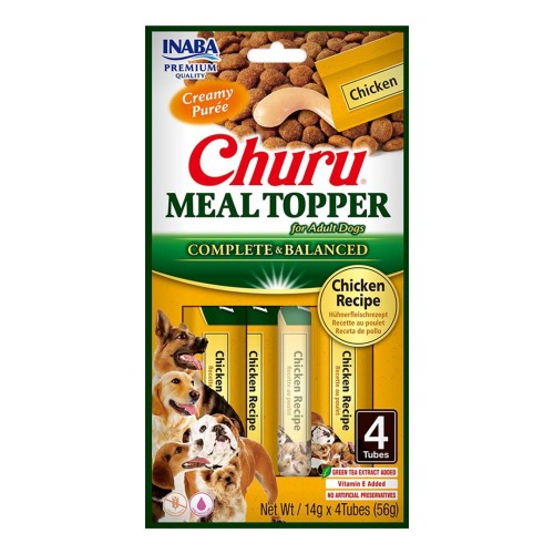 INABA Churu Meal Topper Chicken - dog treat - 4 x 14g INABA Churu Meal Topper Chicken - dog treat - 4 x 14g