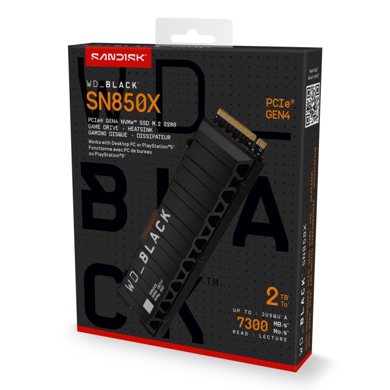 Western Digital Black SN850X 2 TB M.2 PCI Express 4.0 NVMe Western Digital Black SN850X 2 TB M.2 PCI Express 4.0 NVMe