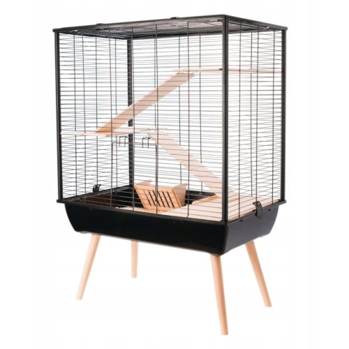 Zolux Cage Neo Cozy Large Rodents H80, black color Zolux Cage Neo Cozy Large Rodents H80, black color