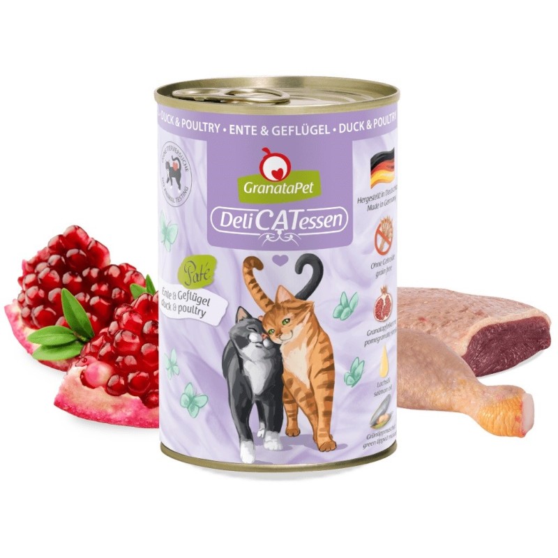 GRANATAPET DeliCATessen Duck and poultry - wet cat food - 400g GRANATAPET DeliCATessen Duck and poultry - wet cat food - 400g