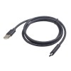 Gembird USB-A/USB-C, 1m USB cable USB 2.0 USB A USB C Black Gembird USB-A/USB-C, 1m USB cable USB 2.0 USB A USB C Black