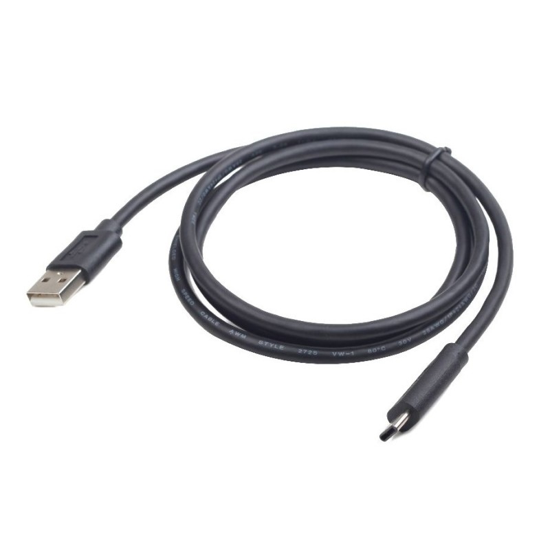 Gembird USB-A/USB-C, 1m USB cable USB 2.0 USB A USB C Black Gembird USB-A/USB-C, 1m USB cable USB 2.0 USB A USB C Black